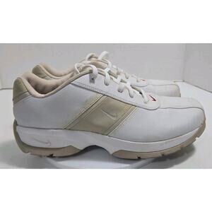 Nike Womens Golf Shoes Size 9 White Saddle Tan 309888-161 Sport Performance